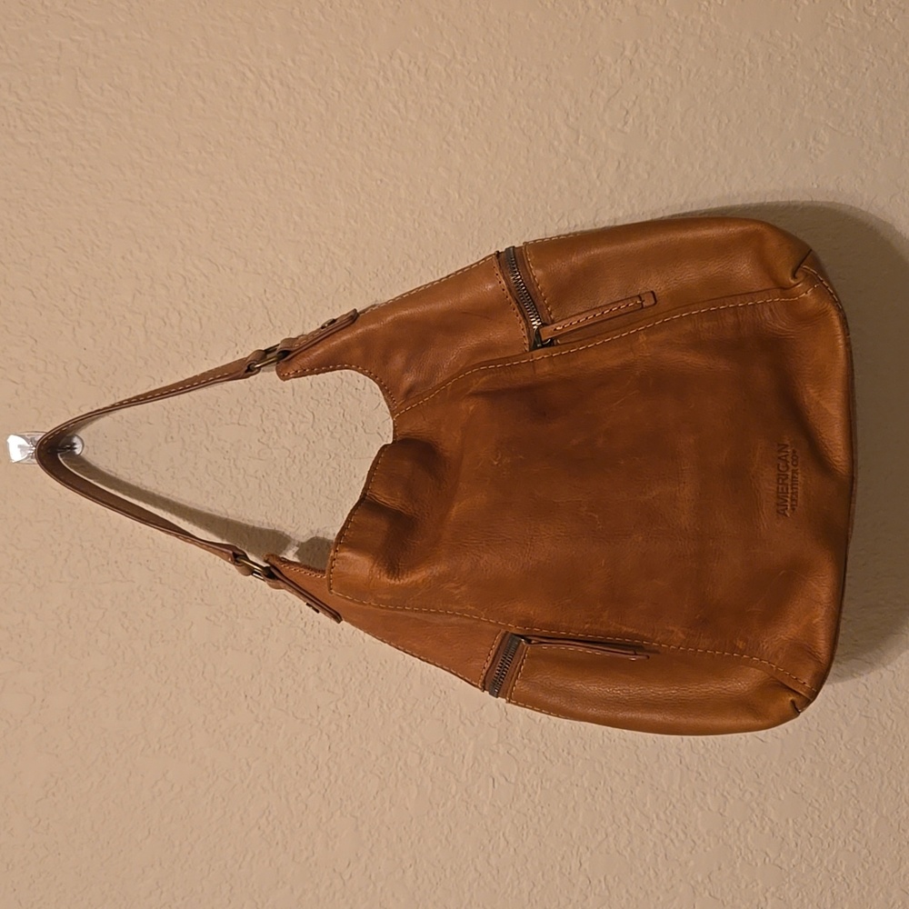 American Leather Co womens shoulder purse